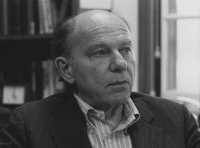 Morton White in his office at the Institute for Advanced Study, 1981