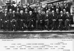 Debates at the fifth Solvay Conference in Brussels in 1927 helped shape the modern interpretation of quantum mechanics. Participants included Niels Bohr (second row, far right) and Albert Einstein (first row, fifth from left).