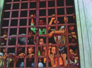 "Rescued" sex workers in lockdown in Phnom Penh, Cambodia