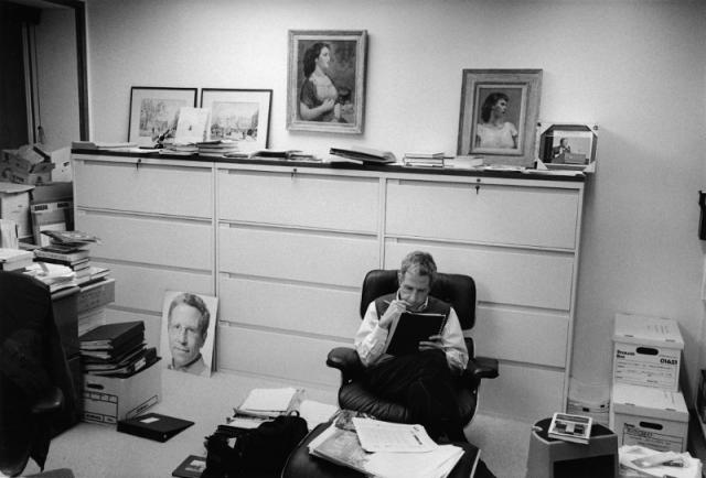Eric Maskin of the School of Social Science, West Building office, Winter 2010