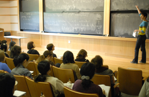 A lecture during the 2010 Program for Women and Mathematics