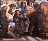 Euclid with his students, detail from Raphael's "The School of Athens" in the Vatican Museum