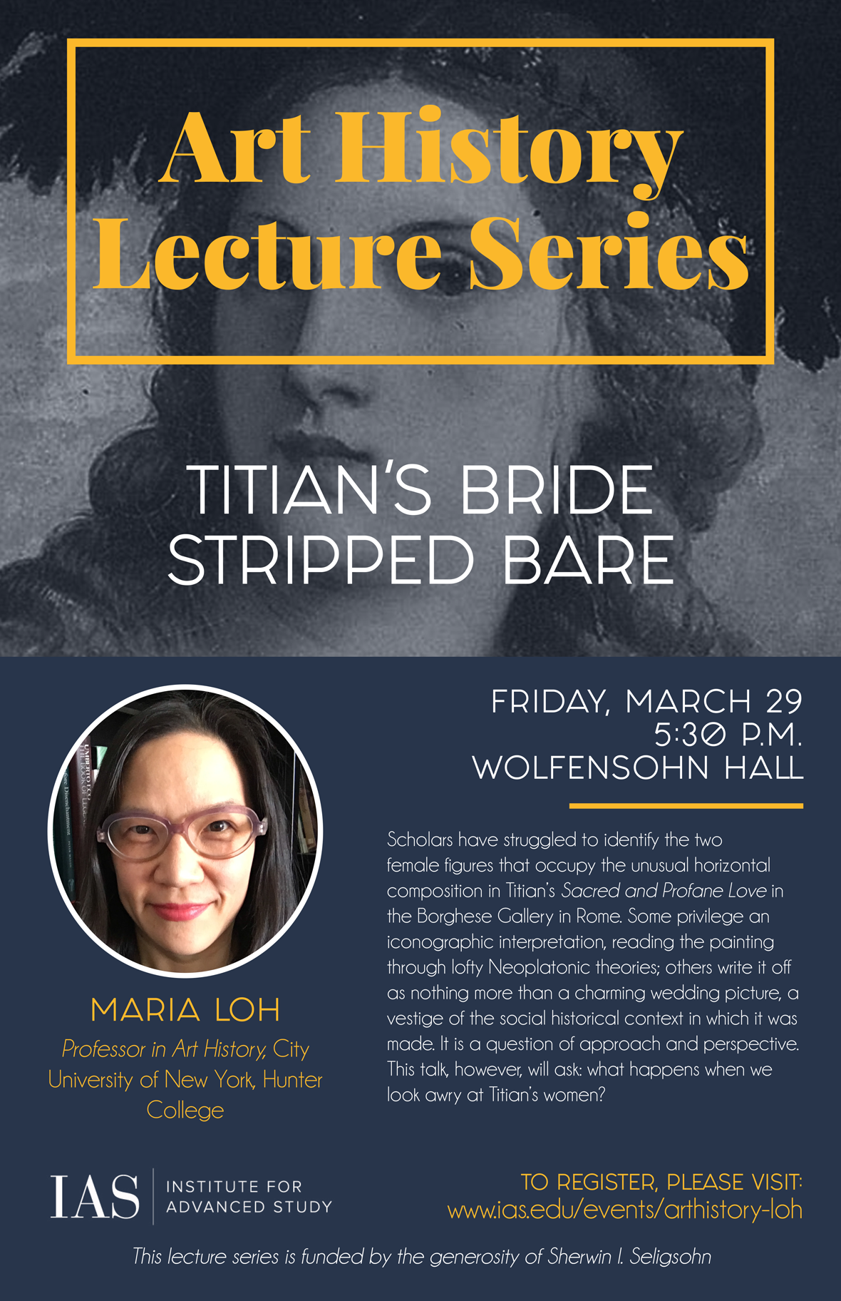 Art History Lecture Series Maria Loh Events Institute for Advanced