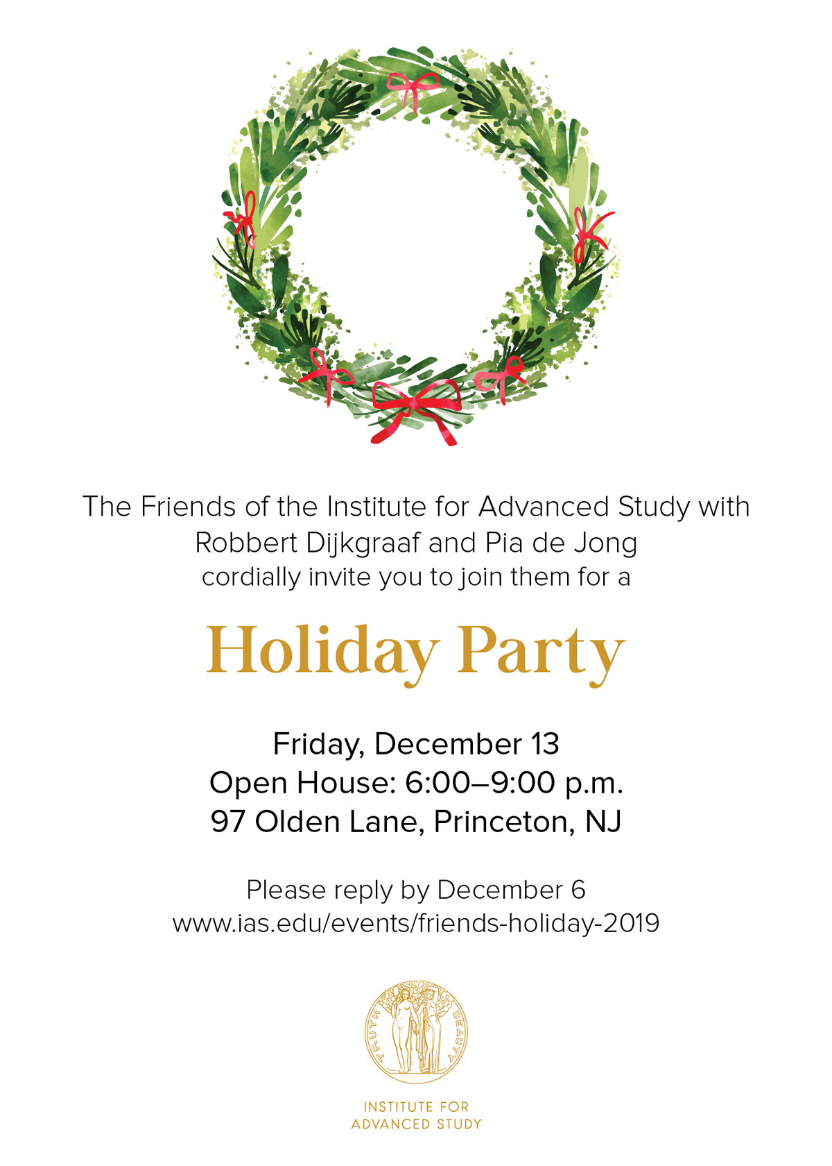 Holiday Party for Friends and Faculty - Events | Institute for Advanced ...