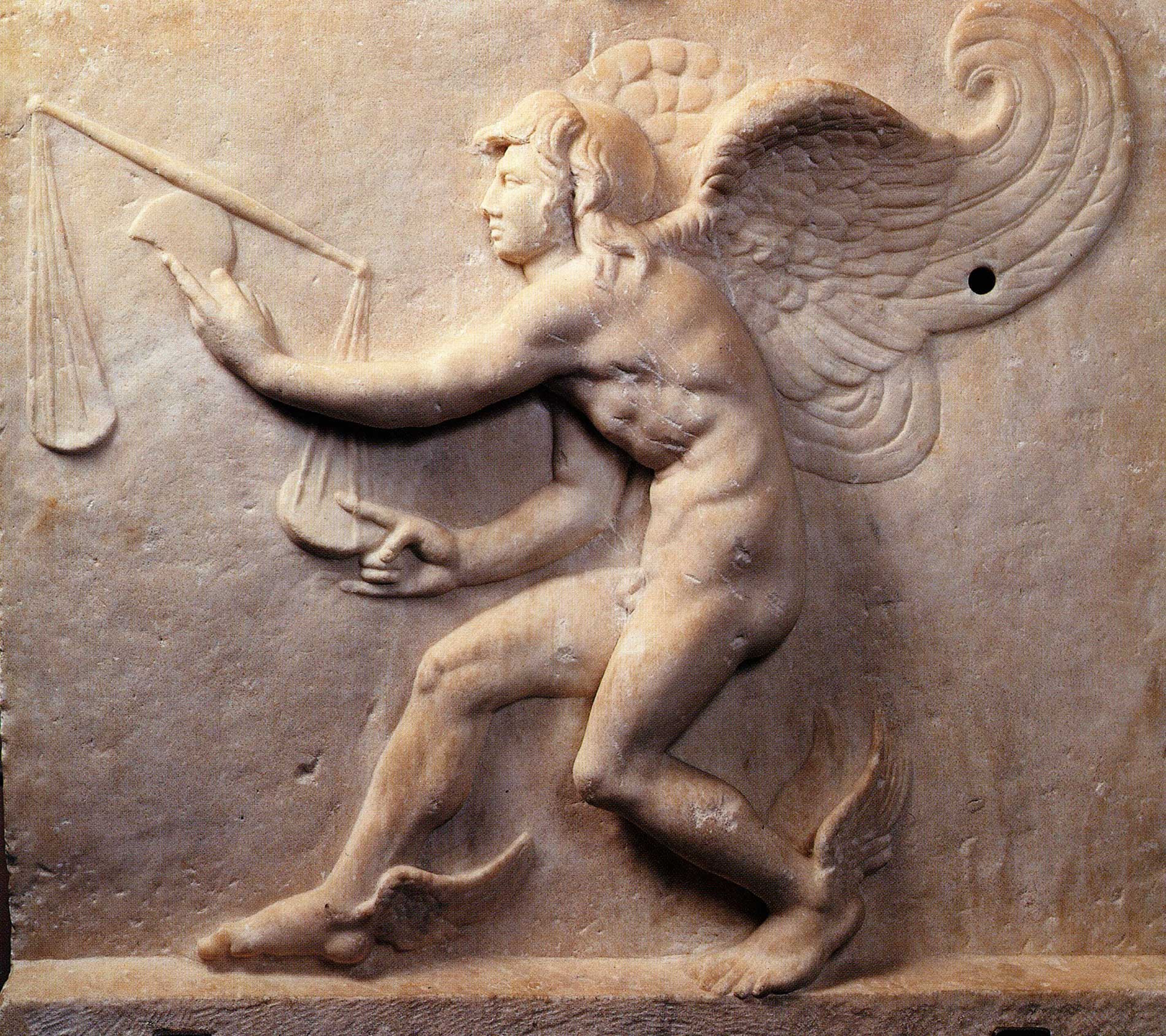 Kairos relief following the Lysippus model, second century B.C.E., Turin, Museo di Arte Greco-Romana