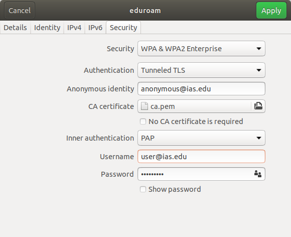 ubuntu linux network settings