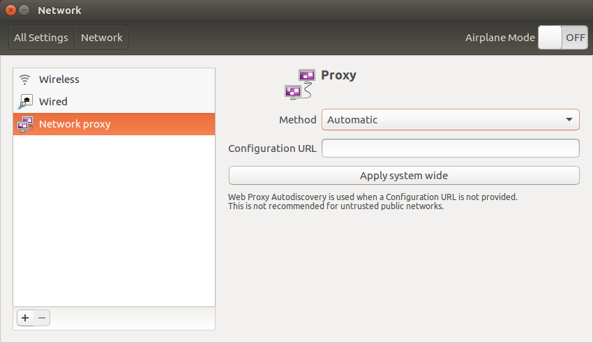 Configuración automática de proxy a través de WPAD Linux  Wpadubuntu_03