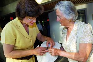 After presenting her lecture at the Institute, Julia Smith was introduced to Elena Petronio, a member of the Chairman’s Circle of the Friends of the Institute, who had brought with her some small silver display cases of eighteenth- or nineteenth-century date, in which carefully labeled relics had been sealed with an official ecclesiastical seal. Between them, the two containers contained the relics of three saints, each relic a speck of matter far smaller than the label that accompanied it.