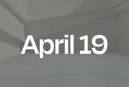 April 19 Date Box for Critical Intent Website