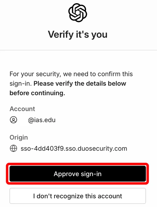 ChatGPT - Verify it's you