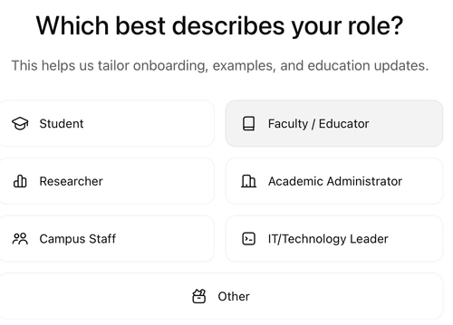 ChatGPT - What describes your role