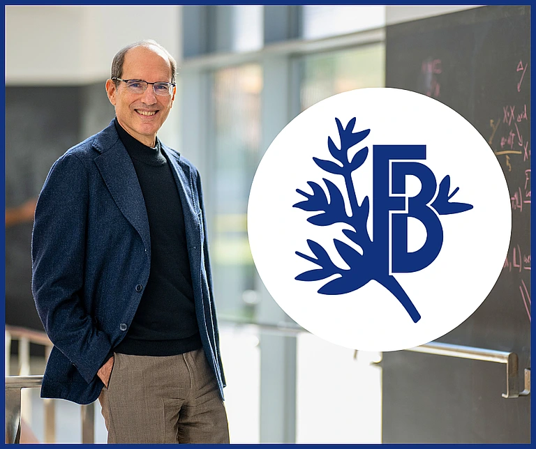 David Nirenberg next to Balzan Prize logo