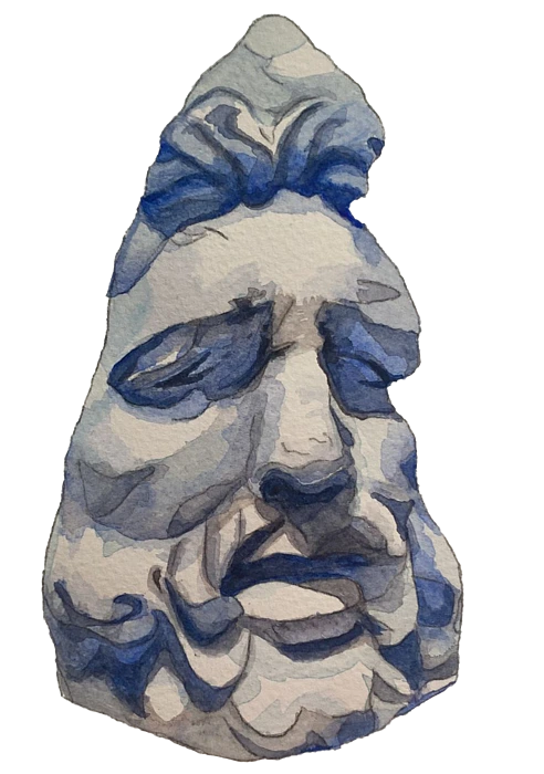 Abbey Ellis Laocoon Watercolor
