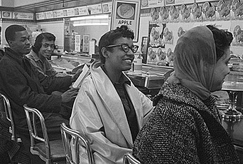 Student sit-in in Greensboro, North Carolina, in 1960