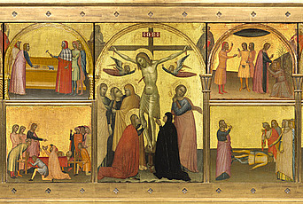 The reconstructed St. John Altarpiece by Francescuccio Ghissi.