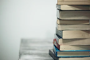 A stacked pile of books.