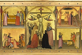 The reconstructed St. John Altarpiece by Francescuccio Ghissi.