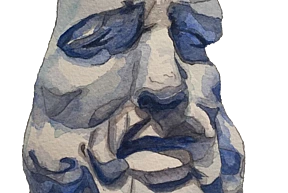 Abbey Ellis Laocoon Watercolor