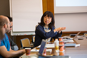 Eiko Ikegami during a seminar at IAS