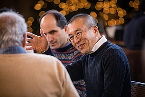 Hirosi Ooguri at lunch