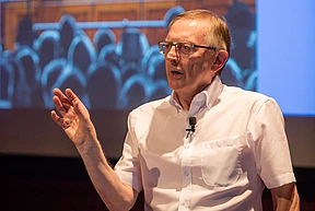 Graham Farmelo speaks at "The Universe Speaks in Numbers," a day of talks at IAS celebrating Farmelo's new book of the same name.