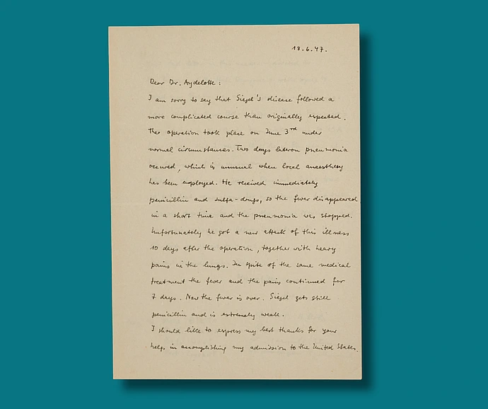 Braun to Aydelotte letter