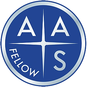 Graphic showing AAS fellowship pin