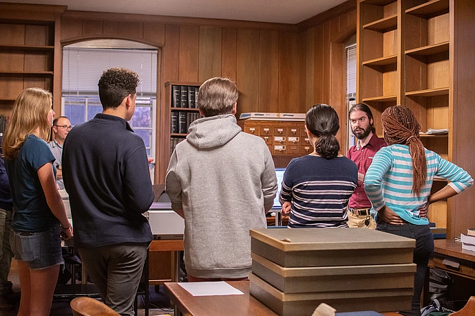 Lawrenceville School class visit to IAS