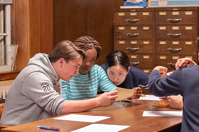 Lawrenceville School class visit to IAS