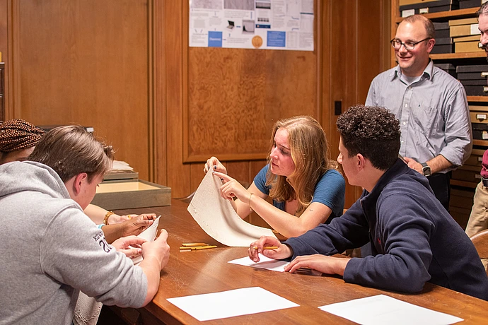 Lawrenceville School class visit to IAS