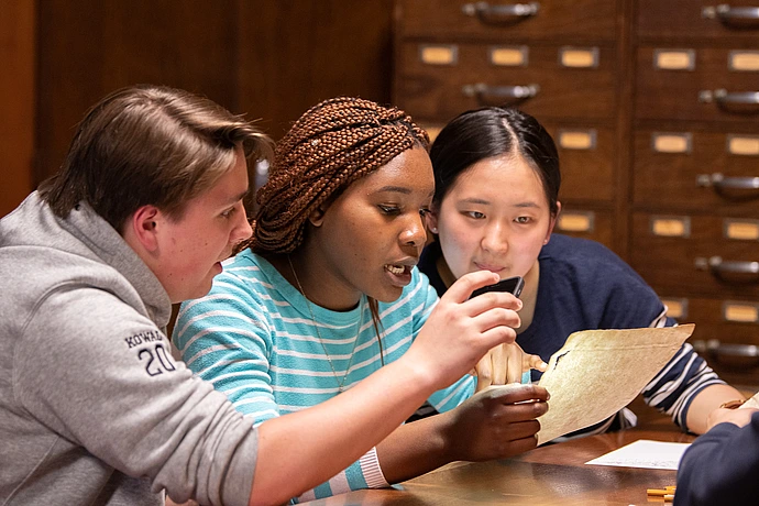 Lawrenceville School class visit to IAS