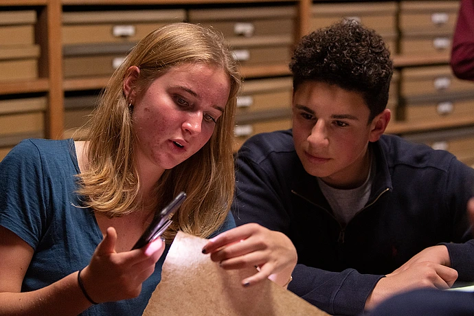 Lawrenceville School class visit to IAS
