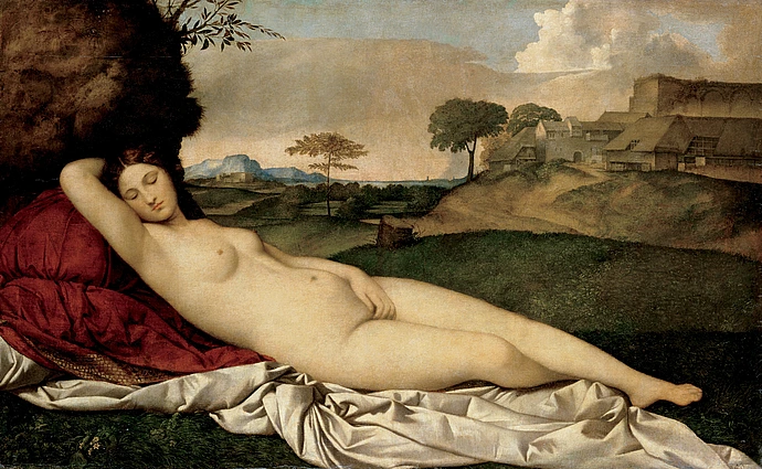 Giorgione Titian Sleeping Venus