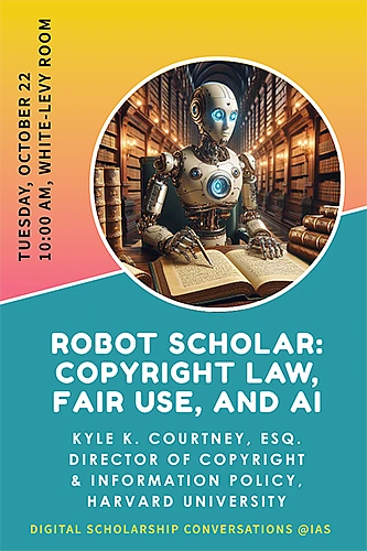 Robot Scholar event poster