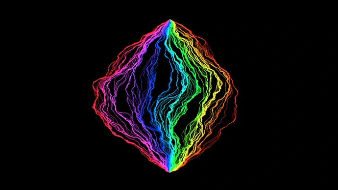 Randomness increases in a structure known as an “SLE curve.”
