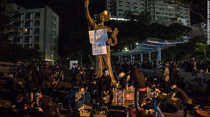 Hong Kong's new rules have created confusion in the classroom. Some parents are pulling their children out
