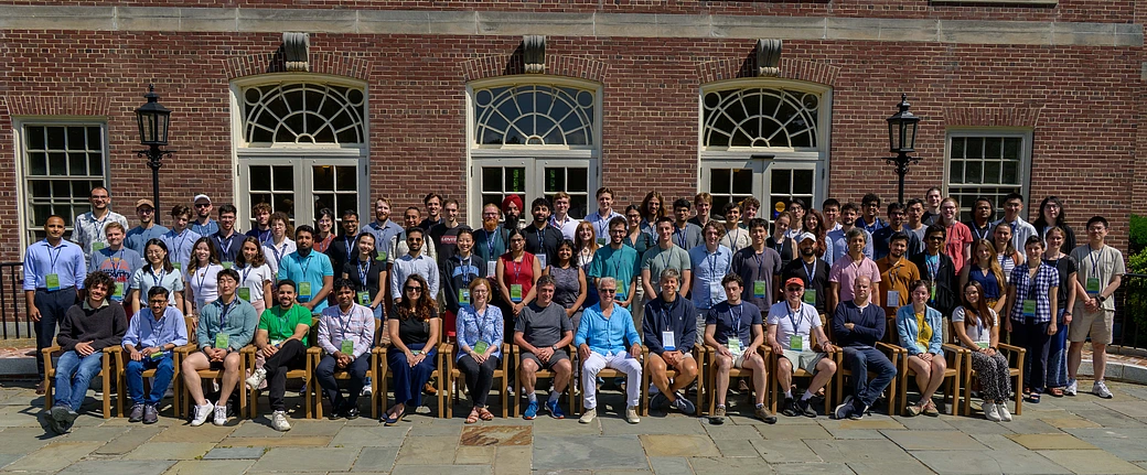 PiTP 2025 conference participants outside Fuld Hall