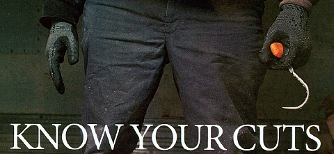 Know Your Cuts - gloved hands with meat hook