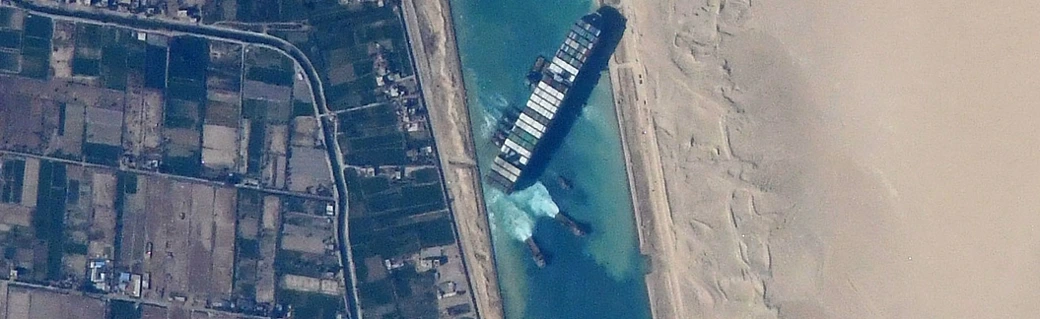 Ever Given stuck in Suez Canal