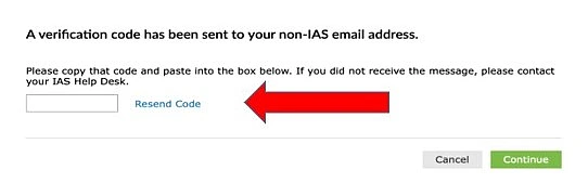 AD Self Service Verification Code Screenshot