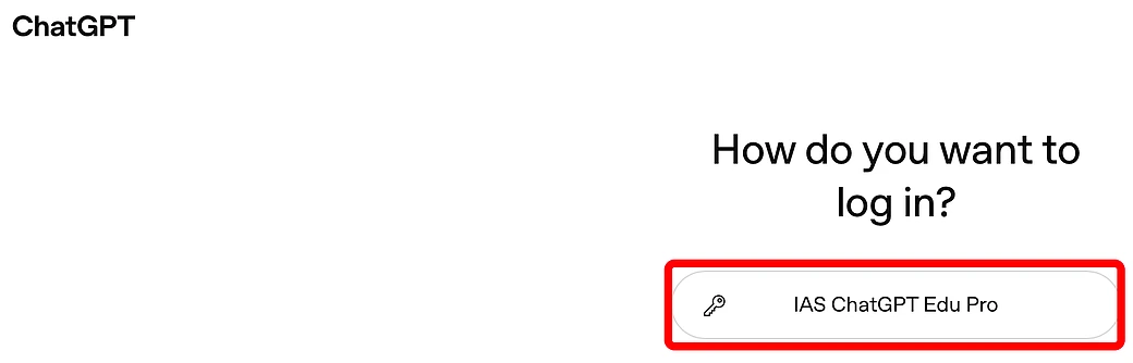 ChatGPT - How do you want to log in?