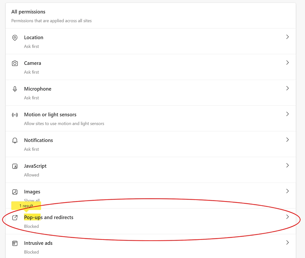 Edge Site Settings