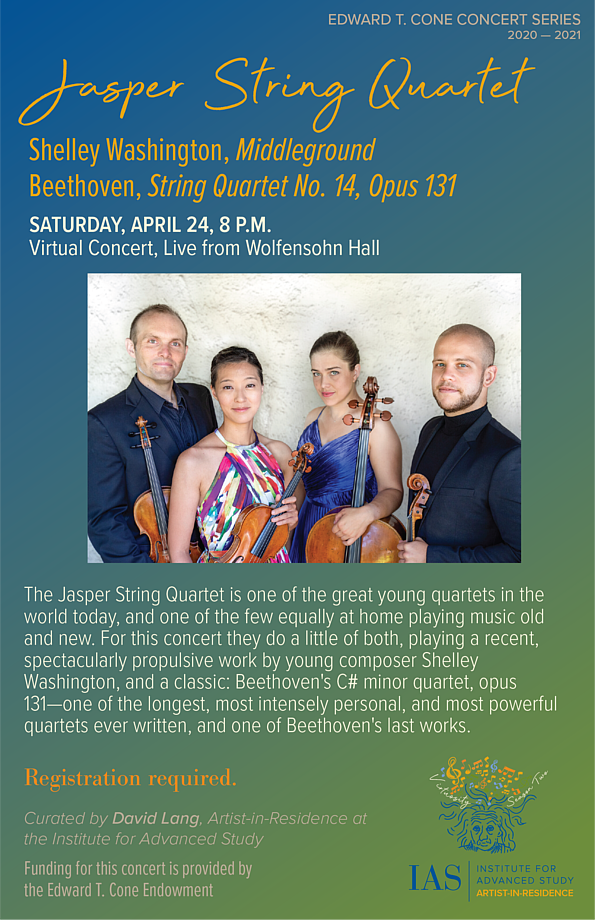 Edward T. Cone Concert featuring the Jasper String Quartet 
