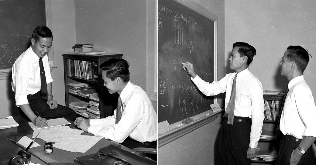 Tsung-Dao Lee (李政道) and Chen-Ning Yang (楊振寧)