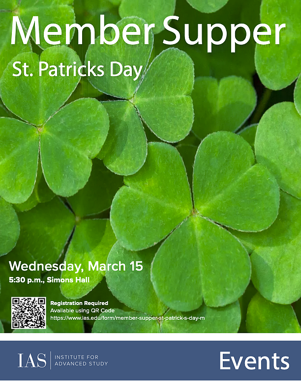 Member Supper- St. Patricks Day