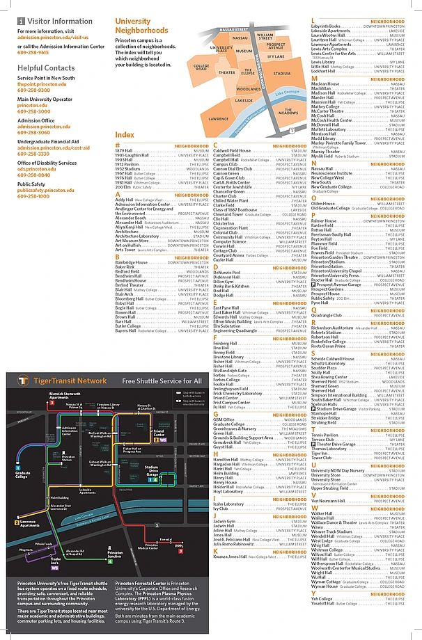 University Map Legend