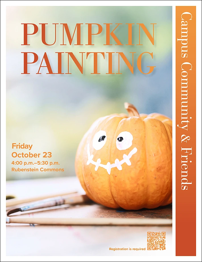 pumpkin painting flyer