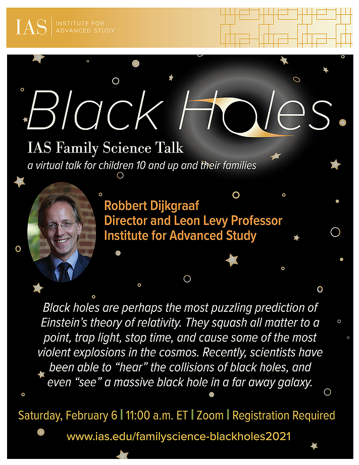 Director Robbert Dijkgraaf Family Science Talk