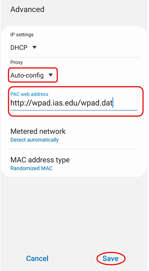 WPAD Setup Guide for Android 4.4+ | IAS Computing | Institute for ...