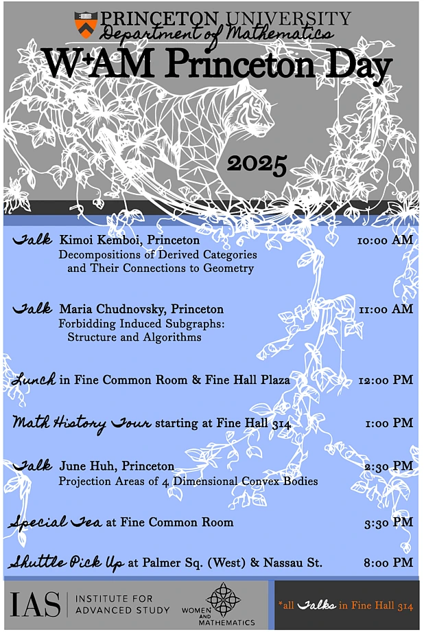 W+AM 2025 Princeton Day Schedule